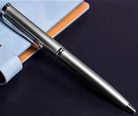 Stylo tampon encreur personnalisé en métal avec nom, sceau personnel sur mesure, stylo auto-encreur avec tampon pour signature