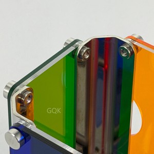 Bauhaus Contrast Color Acrylic Pen Holder Minimalist Desktop Stationery Organizer High-end Desk Decor Pencil <b>Storage</b> Holder for - Product Image 4