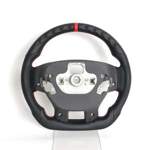 Volante Deportivo Todoterreno Personalizado con LED, Fibra <span class=keywords><strong>de</strong></span> Carbono y Cuero Perforado, Compatible con Ford Ranger Everest 2016 2017 2018-2020 - Product Image 1