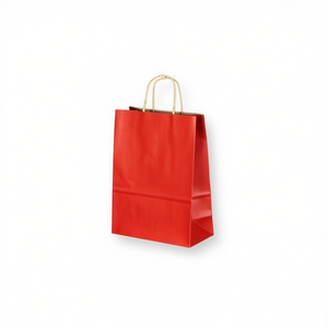 Borsa Regalo ILAN 27x21x11cm in Carta Rossa per Feste - Product Image 3