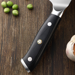 Cuchillo de Cocina Profesional de 8 Pulgadas con Hoja de Acero Inoxidable 5CR15 y Mango de Madera, Cuchillos Afilados para Frutas y Pan - Product Image 4