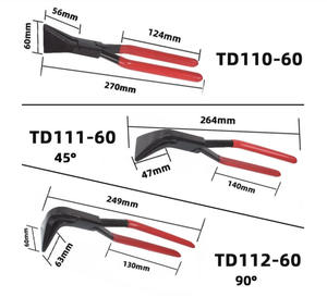 Ensemble de trois pièces de pinces pliantes forger des pinces pliantes à grande extrémité <span class=keywords><strong>pince</strong></span> à tôle de réparation automatique - Product Image 4