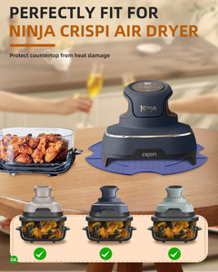 Easy To Clean <b>Silicone</b> Air Fryer Heat Resistant Insulated Air Fryer Non-slip <b>Mat</b> Air Fryer Hot Pads Oven - Product Image 6