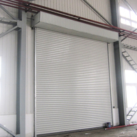 Bâtiment d'atelier en acier coupe-vent personnalisable avec porte à volet roulant de sécurité automatique Installation industrielle finie en usine