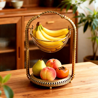 Corbeille à fruits sculptée de luxe créative et simple, panier à fruits haut de gamme pour la maison, grande capacité, bol à fruits, plateau à collations