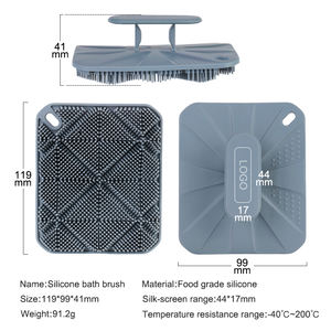 Cepillo de Silicona <span class=keywords><strong>para</strong></span> Masaje Corporal, Esponjas <span class=keywords><strong>y</strong></span> Exfoliantes <span class=keywords><strong>para</strong></span> Baño, Champú, Ducha, Lavado de <span class=keywords><strong>Cabello</strong></span> <span class=keywords><strong>y</strong></span> Piel Seca - Product Image 4