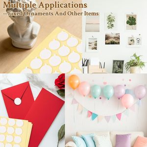 Autocollants pour mèches de bougies, résistants à la chaleur, adhésifs double face avec languette de levage, points de colle anti-déplacement pour la fabrication de bougies DIY - Product Image 2