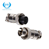 Conectores circulares GX macho hembra montaje brida montaje en Panel enchufe GX12 GX16 GX20 GX30 conector Gx