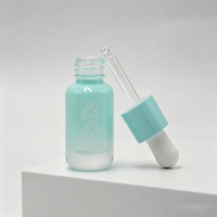 Flacon en verre pour soins de la peau avec compte-gouttes, conteneur rechargeable pour huiles essentielles, emballage cosmétique personnalisé pour huiles essentielles, sérums et parfums