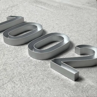 Lettres Métalliques Créatives Haut de Gamme avec Bordure, Enseignes Publicitaires Haut de Gamme, Logo Personnalisé, Étanche IP65, Montage Mural, Idéal pour Bureaux et Hôpitaux