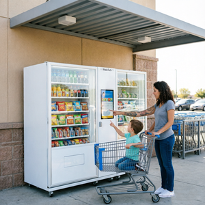 Distributeur automatique avec suivi des stocks en temps réel, alerte <span class=keywords><strong>SMS</strong></span> à distance, écran tactile intelligent, <span class=keywords><strong>paiement</strong></span> sans espèces pour bureau, campus, centre commercial - Product Image 2
