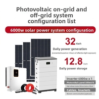 Système d'énergie solaire hors réseau monocristallin de haute qualité OEM avec stockage LiFePO4 et système de montage pour usage résidentiel