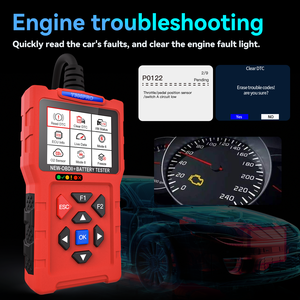<span class=keywords><strong>T300</strong></span> Pro strumenti diagnostici professionali OBD Scanner 2 in 1 OBDII Scanner per auto e Tester batteria 50,000 + lettore di codici motore di guasto - Product Image 4