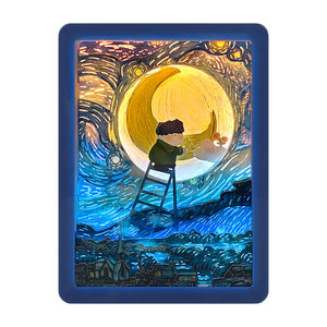 Peinture à l'huile d'artiste Van Gogh cadre <span class=keywords><strong>Photo</strong></span> 3D veilleuse Art décoration de la maison ensembles cadeaux pour hommes et femmes - Product Image 1