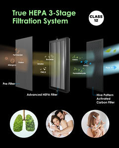 <span class=keywords><strong>Purificateur</strong></span> <span class=keywords><strong>d</strong></span>'<span class=keywords><strong>air</strong></span> intelligent compatible <span class=keywords><strong>HomeKit</strong></span> VOCOlinc 295CFM CADR 33-55dB Faible bruit Contrôle vocal Matériel PC Automatisation domestique - Product Image 2