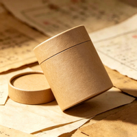 Tube en papier pour thé à étanchéité excellente, matériau de qualité alimentaire, boîte ronde en papier à joint hermétique, anti-poussière pour l'emballage des feuilles de thé séchées