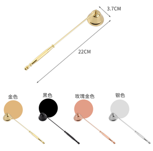Kerzen herstellens darf Wick Trimmer Set Kerze Snuffer Kerze Schere Kit benutzer definierte Logo Gold Kerze Snuffer - Product Image 6