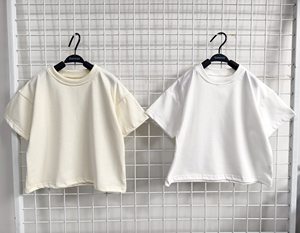 Camicia Casual personalizzata in cotone Oversize estiva con spalla a goccia di base <span class=keywords><strong>abbigliamento</strong></span> per bambini - Product Image 5