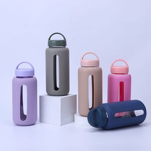 Vaso de <span class=keywords><strong>Agua</strong></span> de Vidrio de Borosilicato de Alta Calidad de 600 ml con Funda de Silicona, Resistente al Desgaste, Antideslizante, Diseño Portátil <span class=keywords><strong>para</strong></span> Deportes al Aire Libre, Libre de BPA - Product Image 3