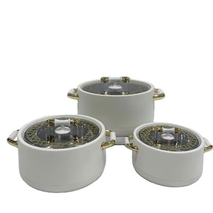 Lot de 3 casseroles isothermes à <span class=keywords><strong>fenêtre</strong></span> visible, 1L, 2L, 3.5L, <span class=keywords><strong>avec</strong></span> revêtement en acier inoxydable et bouton unique en forme d'haltère - Product Image 6
