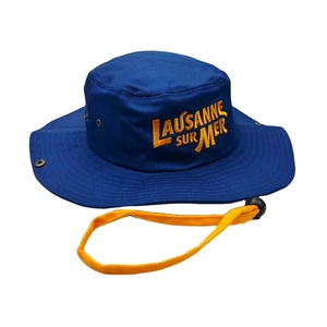 Chapeau de pêcheur à large bord ajustable avec logo de broderie personnalisé pour la pêche à la plage - Product Image 1