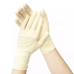 Sarung Tangan Lateks Tidak Steril Pabrik OEM Sarung Tangan Lateks Sekali Pakai Sarung Tangan Lateks Comfit untuk Membersihkan