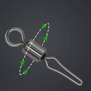 Giratorio con Clip de línea lateral, eslabones giratorios de pesca, broche giratorio con Clip de línea lateral, accesorios de pesca - Product Image 3