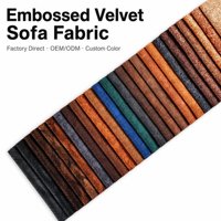 Tissu en velours de luxe, tissu en velours gaufré, tissu en polyester imprimé, tissu de rembourrage en velours, 300GSM, Telas Tapicera
