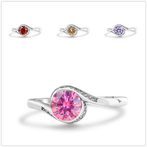 <span class=keywords><strong>Anello</strong></span> Moissanite 1CT Colore D VVS <span class=keywords><strong>con</strong></span> Certificato GRA, Carta Nera, Gioielli in <span class=keywords><strong>Argento</strong></span> Sterling S925, Commercio Transfrontaliero - Product Image 2