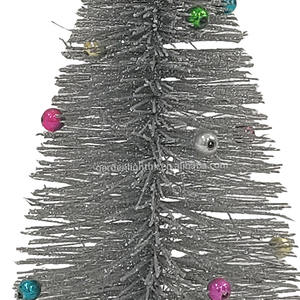 Décoration de Noël artificielle argentée, mini arbre de table, haute qualité, écologique, pour la maison, la chambre, le bureau, l'hôtel, les fêtes - Product Image 4