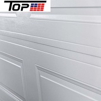Porte de garage isolée en PU avec double paroi en acier et télécommande pour la maison