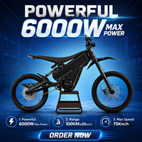 Vélo électrique tout-terrain Gonped Talaria Talaria XXX Pro 60V 6000W Enduro, moto tout-terrain Talaria X3 Pro avec batterie au lithium