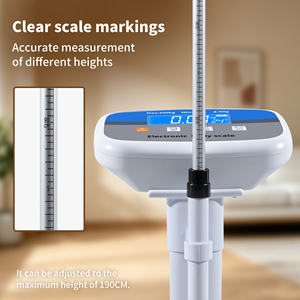 Báscula Digital Médica de 200 kg para Medir Peso y Altura Corporal de 190 cm, Pantalla LCD, Material ABS, OEM/ODM, Recargable, 815B, Capacidad de 200 kg - Product Image 2