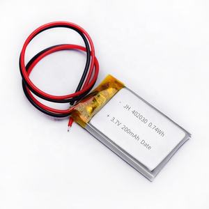 แบตเตอรี่ลิเธียมแบบชาร์จได้ CE 200mAh 402030 3.7v Li-Ion แบตเตอรี่ลิโพขนาดเล็กสำหรับนาฬิกา&เครื่องวัดอุณหภูมิอิเล็กทรอนิกส์&เครื่องช่วยฟัง - Product Image 3