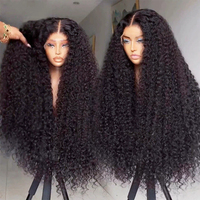 Perruque en cheveux humains vierges bruts bouclés Pixie Birmans, alignement des cuticules, sans colle, Lace Front, 100% cheveux humains bruts, vente en gros