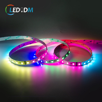 Bande lumineuse LED programmable RGB RGBW 5V 12V 24V WS2812 WS2811 DMX512 60LED 144LED Bande lumineuse LED adressable RGB