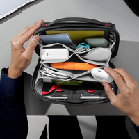 Organisateur de câbles électroniques de haute qualité, pochette technique, sac de transport de stockage étanche, vente en gros