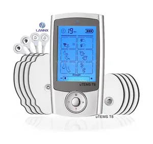 LANNX uTEMS T8 EMS Electric Tens massager Machine Acupuncture Body Massage Digital Therapy Massager Muscle Stimulator