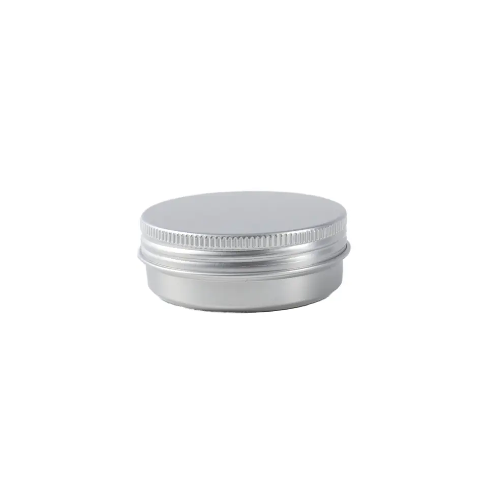 Round Aluminum Container Jar Custom Aluminum Jar For Boby Cream Face Cream Mud Hair Wax Cream Jar