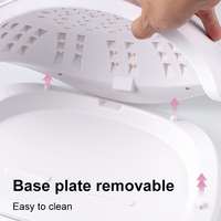 Lampe de séchage pour gel à ongles Big Space SML avec écran numérique, modes UV LED, séchage rapide, professionnelle pour salon de manucure et usage domestique