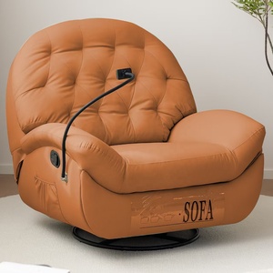 Sofá Reclinable de Cuero Moderno Italiano, Sillón Reclinable con Espuma de Alta Densidad para Uso en Hoteles - Product Image 2
