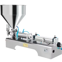 Remplisseuse pneumatique de liquides et de pâtes pour petites usines |   Yaourt, beurre, crème, sauce tomate et produits chimiques