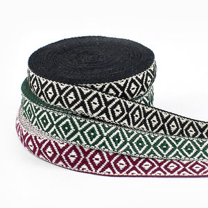 พบ <span class=keywords><strong>RD825</strong></span> 25มมกระเป๋าเสื้อผ้าโพลีเอสเตอร์สไตล์ Ethno 45เมตรต่อม้วนผ้าแจ็คการ์ดแบบหนา - Product Image 1