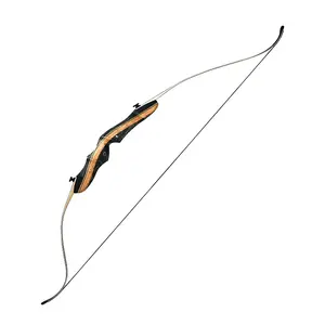 CNC-gefräste Herstellung Classic Longbow Coloured Wood Rechtshänder Recurve Bow mit Bambus schlangen