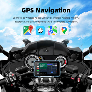 Écran de navigation portable pour moto de 5 pouces avec Carplay, DVR, caméra embarquée, Carplay/Android <span class=keywords><strong>Auto</strong></span>, GPS étanche - Product Image 4