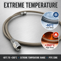 Kit de conduites d'alimentation et de retour d'huile pour turbo, en acier inoxydable tressé PTFE, raccords AN3 AN4 AN6, universel