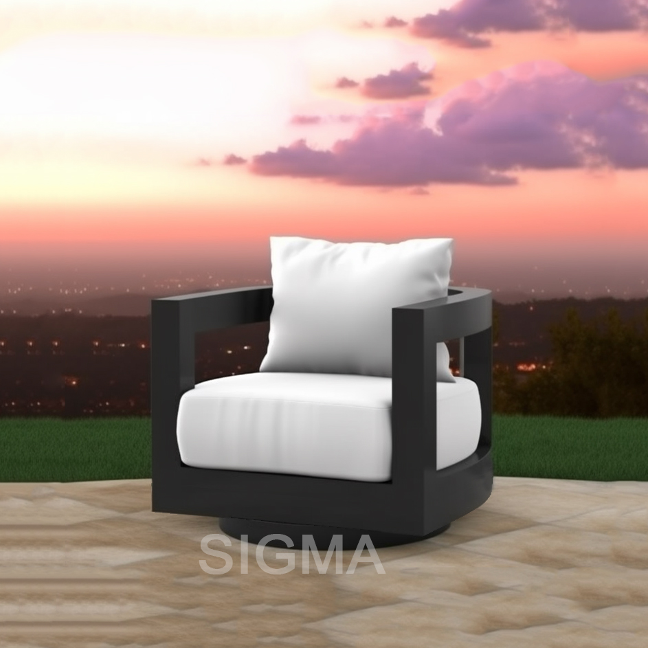 Hot sale aluminum frame outdoor garden chair dining armchair lounge chaise leisure