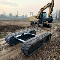 YIJIANG Mini plate-forme de forage sur chenilles Excavateur Moteur hydraulique de 0.5 à 5 tonnes Pièce pour machines de construction Rail de roulement en caoutchouc