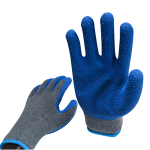 Guanti da Lavoro di Alta Qualità con Rivestimento in Lattice Blu, Nuovo Stile, Guanti da Giardinaggio per Lavoro e Protezione - Product Image 6