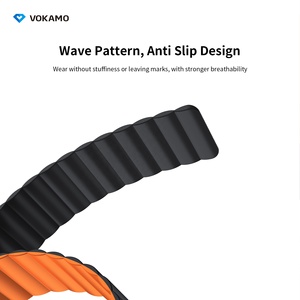 Bracelet ajustable de remplacement avec fermeture magnétique en silicone souple pour <span class=keywords><strong>Apple</strong></span> <span class=keywords><strong>Watch</strong></span> 38 40 41 42 44 <span class=keywords><strong>45</strong></span> 49 <span class=keywords><strong>mm</strong></span> - Product Image 4